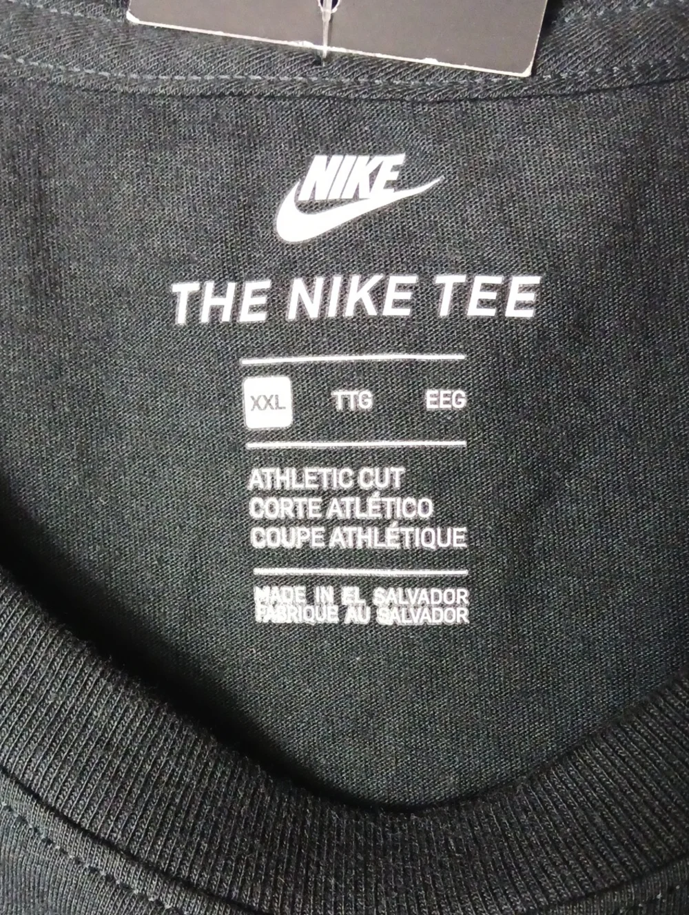 Nike Frequency Black Long Sleeve Tee Just Do It Sleeve Graphic Athletic Size XXL